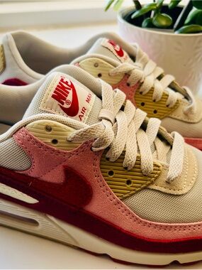 Nike Women's Air Max Sneakers in Pink, Red & Yellow-Gold